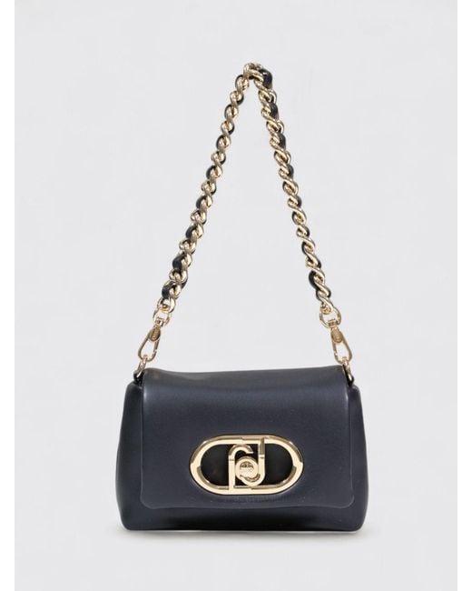 Liu Jo Blue Lapuffy Faux Leather Bag