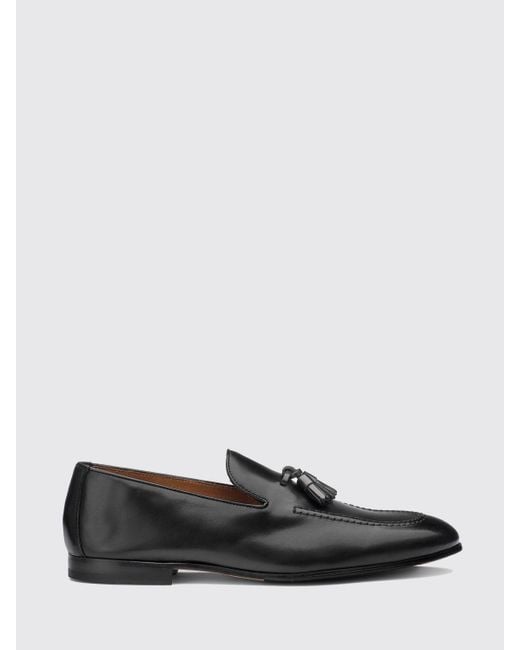 Doucal's White Leather Loafers With Tassels for men