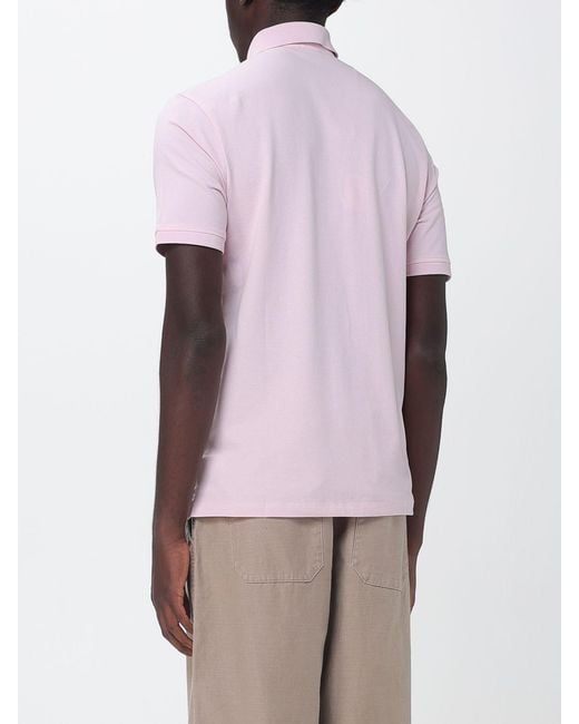 Polo De Algodón Blauer de hombre de color Pink