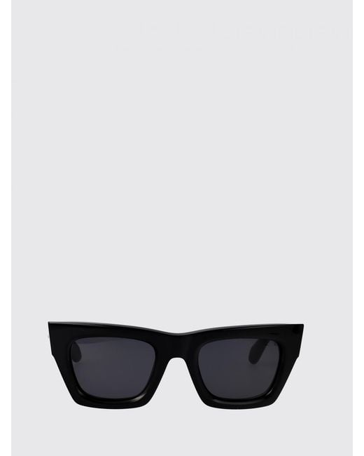 Ferragamo White Rectangular Cat-Eye Sunglasses