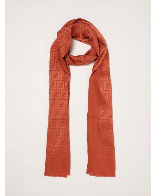 Bufanda Mujer Fendi de color Orange