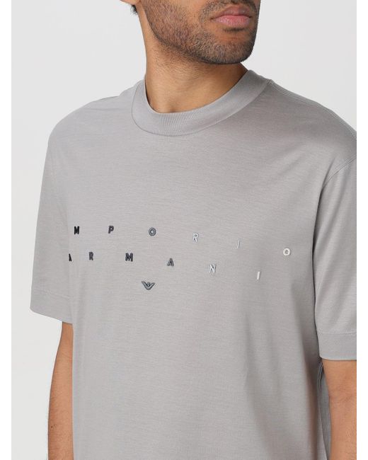 Emporio Armani Gray T-shirt for men