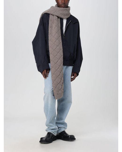 Bottega Veneta Gray Winter Scarves for men