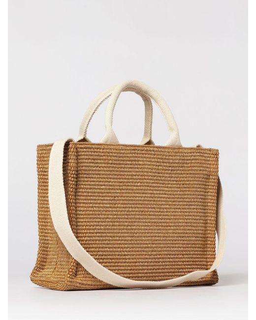 Marni Natural Small Raffia Tote Bag