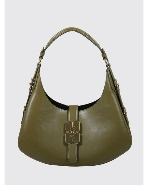 Ganni Green Kat Shoulder Bag