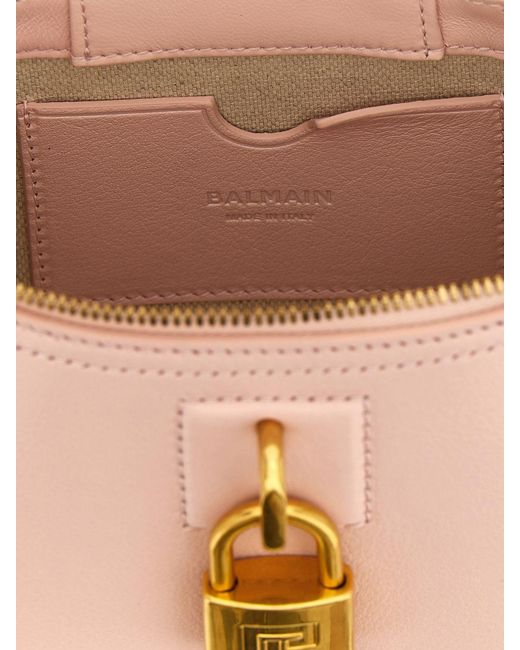 Balmain Pink Pulse Vanity Leather Bag
