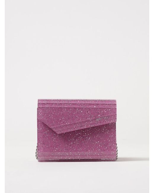 Clutch Mujer Jimmy Choo de color Purple