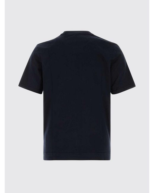 Fedeli Blue Cotton T-Shirt for men