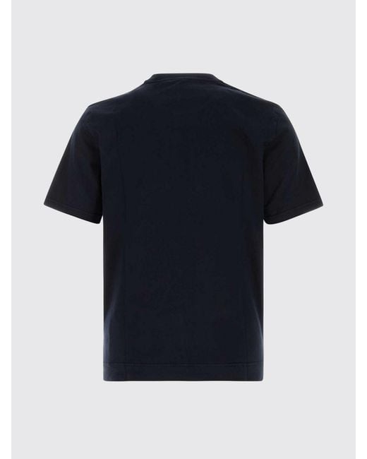Fedeli Blue Cotton T-Shirt for men