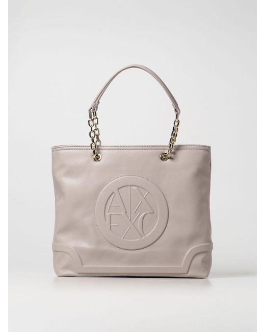 Armani Exchange Shoulder Bag in Beige (Natural) Lyst