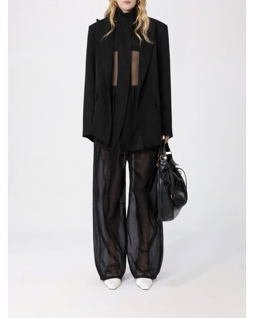 Sportmax Black Ferito Wide Leg Trousers