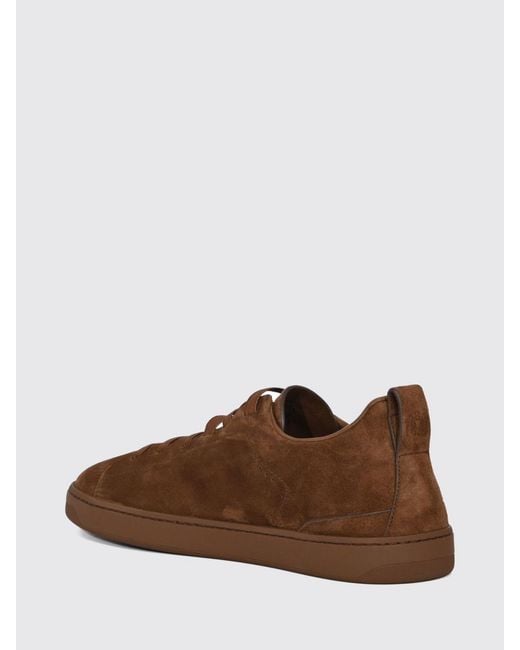 Church's Brown Rochdale Suede Calf Leather Sneakers With Pull-Tab for men