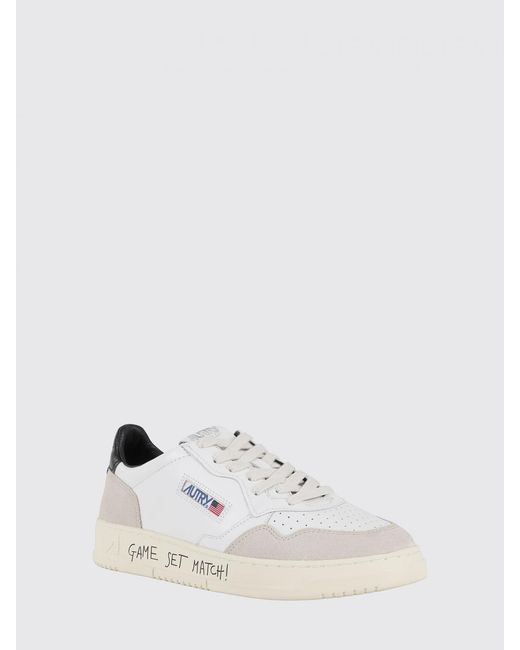Autry Natural Medalist Low Leather Sneakers for men