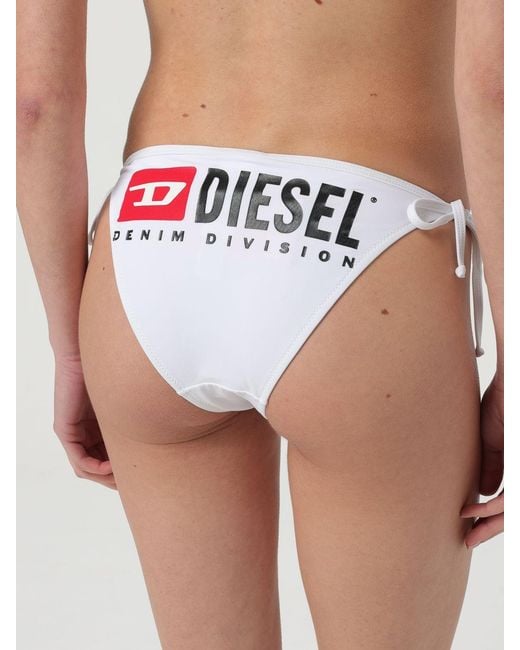 DIESEL White Bikini Bottom