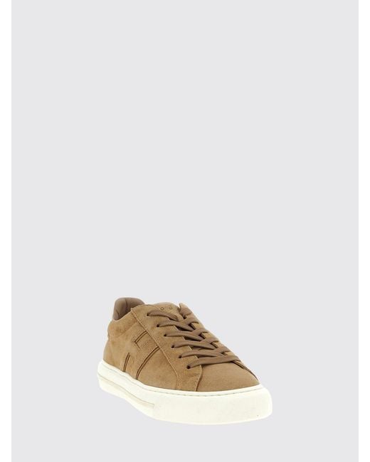 Hogan Brown H691 Suede Sneakers for men