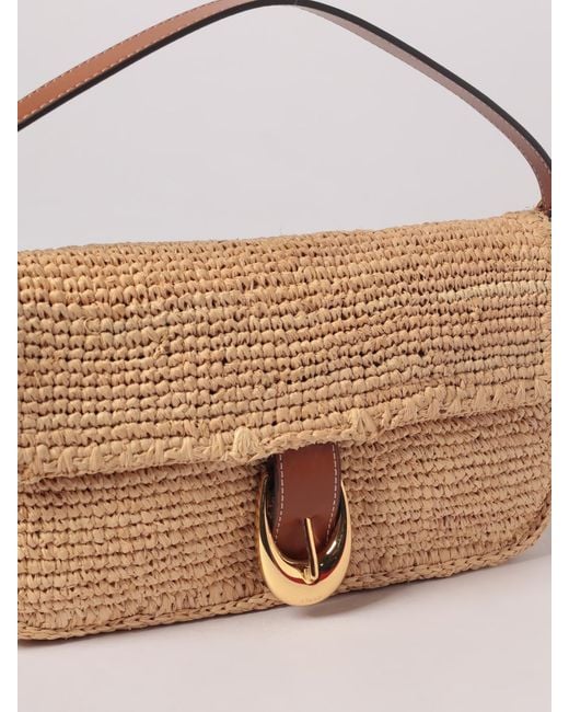 Staud Natural Harlow Raffia Bag