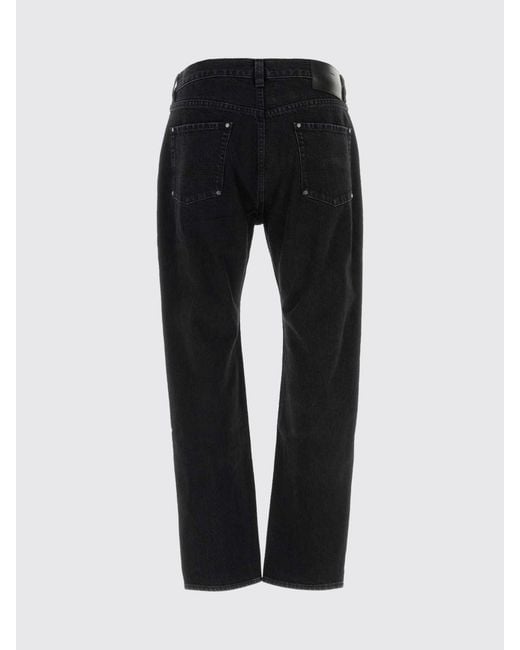 Entire studios Black Cotton Denim Straight Jeans for men