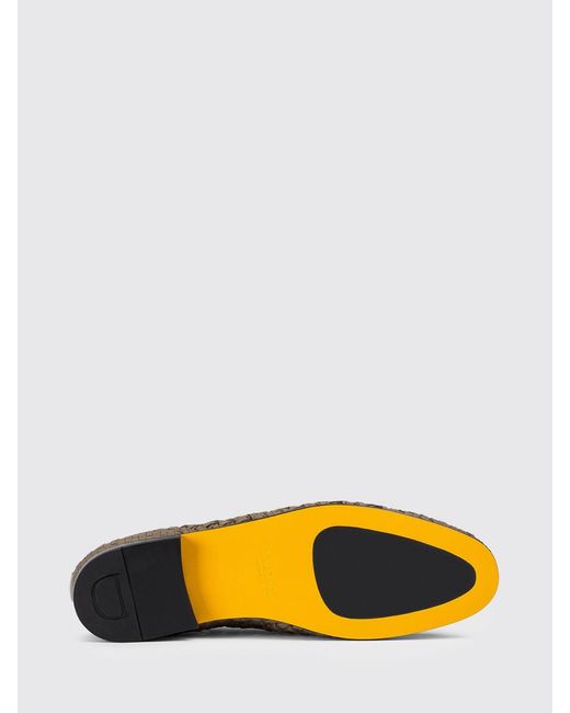 Doucal's Multicolor Woven Leather Loafers
