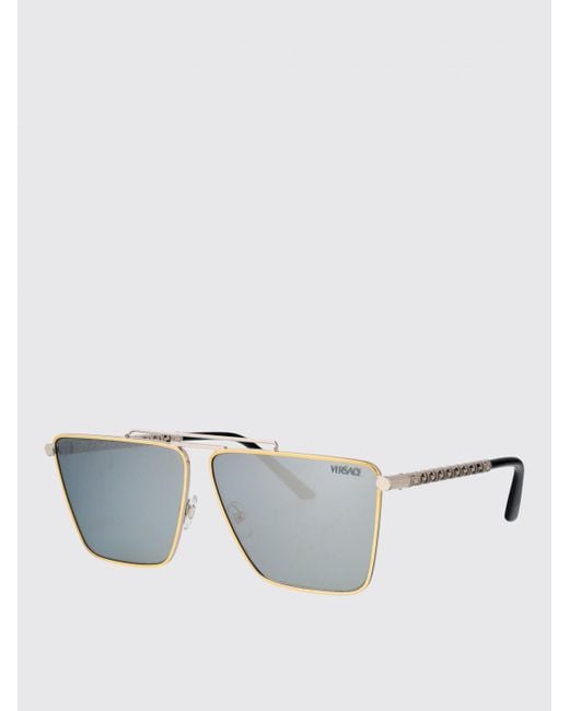 Versace White 0Ve2266 Metal And Acetate Sunglasses for men