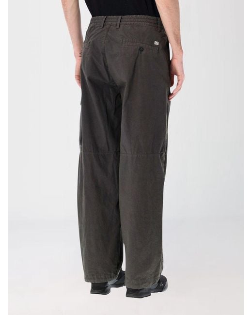 C P Company Black Cargo Trousers for men