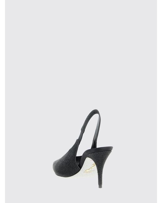Rene Caovilla Black High Heel Shoes