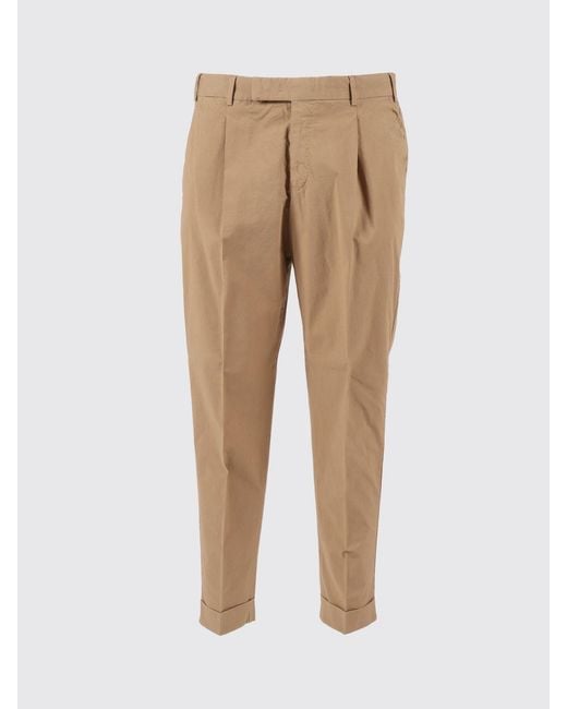 PT01 Natural Stretch Cotton Tailored Trousers for men
