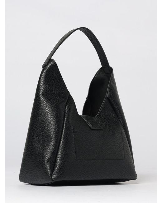 Just Cavalli Black Grained Faux Leather Bag