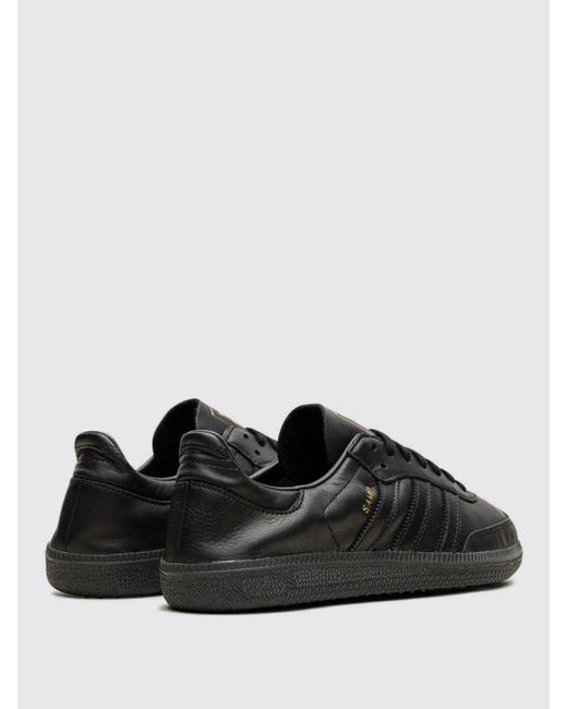 Adidas Black Samba Decon Leather Sneakers for men