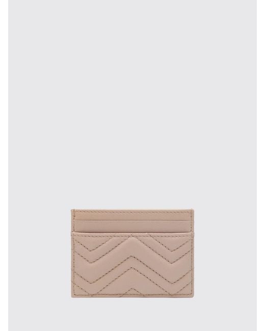 Gucci Natural Gg Marmont Matelassé Nappa Card Holder for men