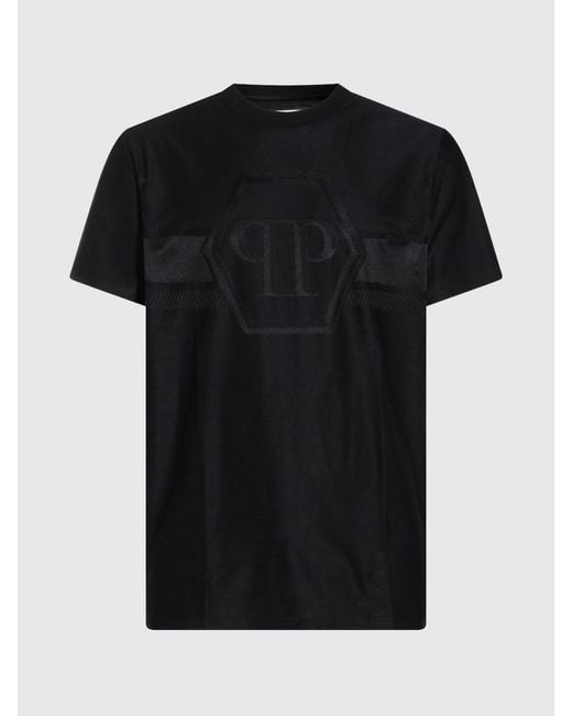Philipp Plein Black Cotton Pp T-Shirt for men