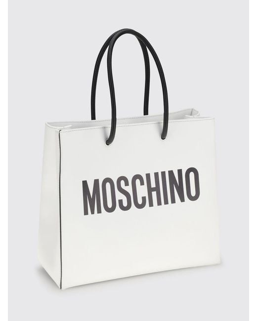 Moschino Couture White Leather Bag