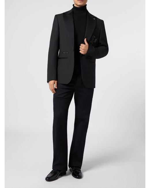 Philipp Plein Black Blazer for men