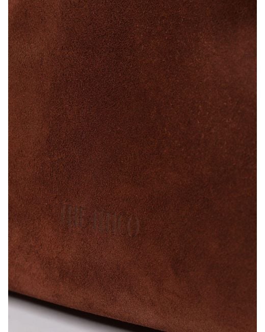 The Attico Brown La Passeggiata Medium Suede Bag