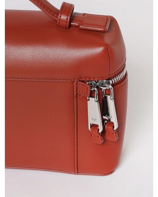 Emporio Armani Red Lilly Leather Bag