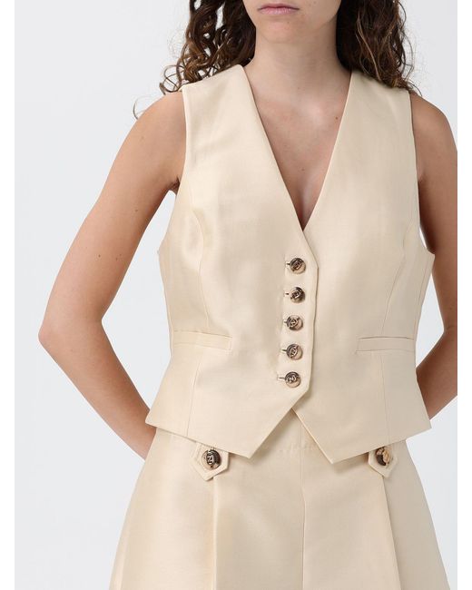 Zimmermann Natural Wool And Silk Vest