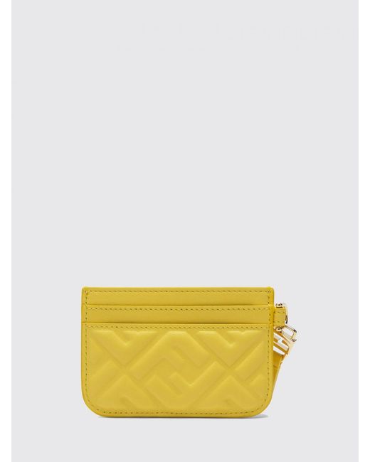 Fendi Yellow Credit Card Holder