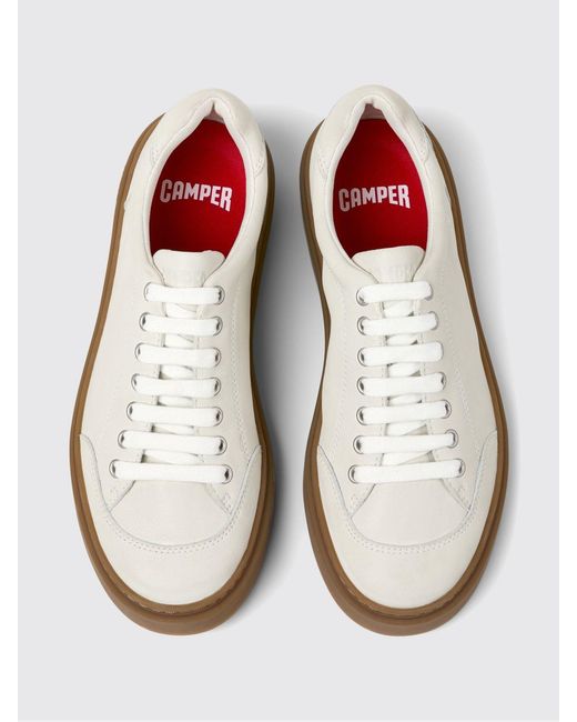 Camper White Runner Twentyfive Leather Sneakers for men