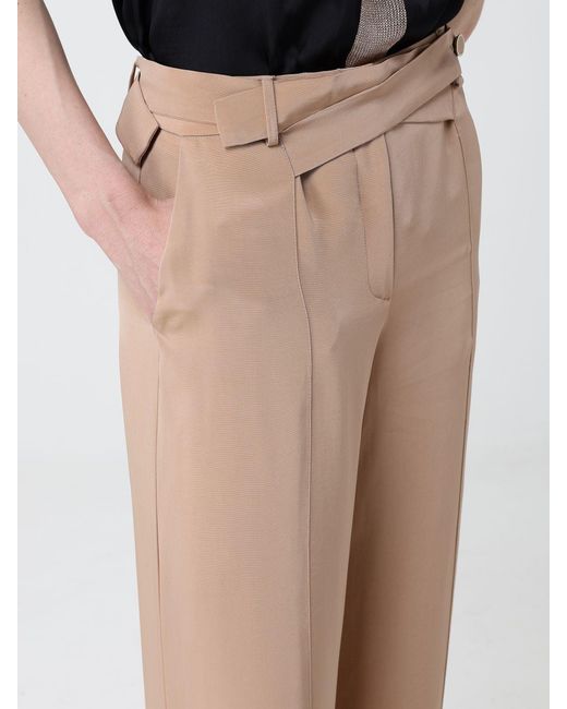 SIMONA CORSELLINI Natural Crêpe Palazzo Trousers