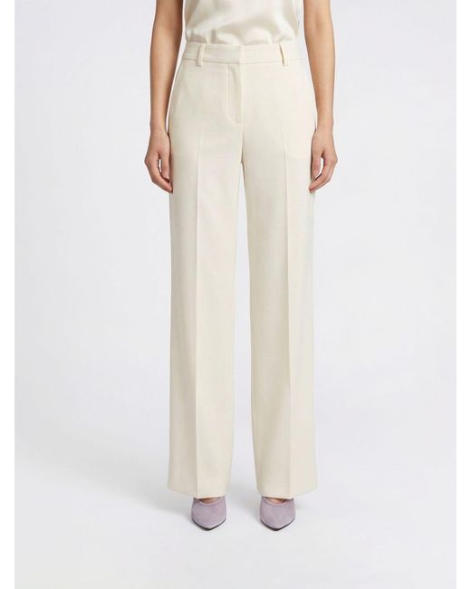 Stella McCartney White Tailored Satin Pants