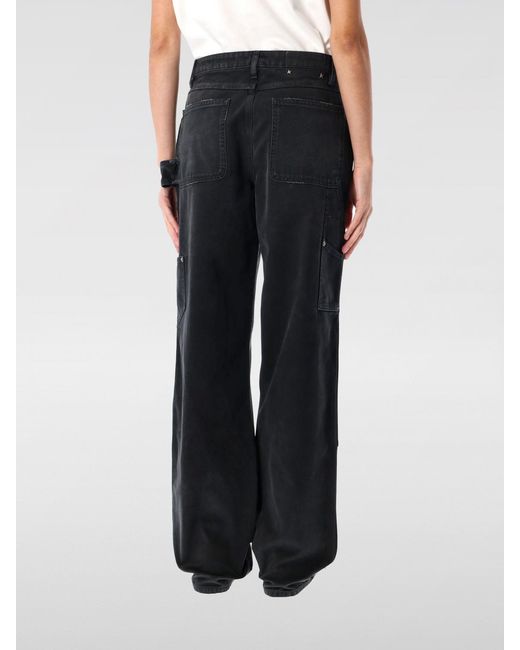 Golden Goose Deluxe Brand Black Denim Jeans With Patches