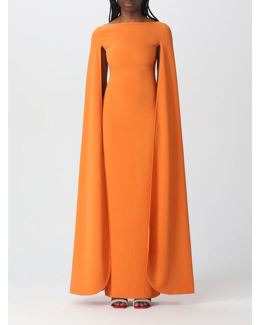 Solace London Orange Dress