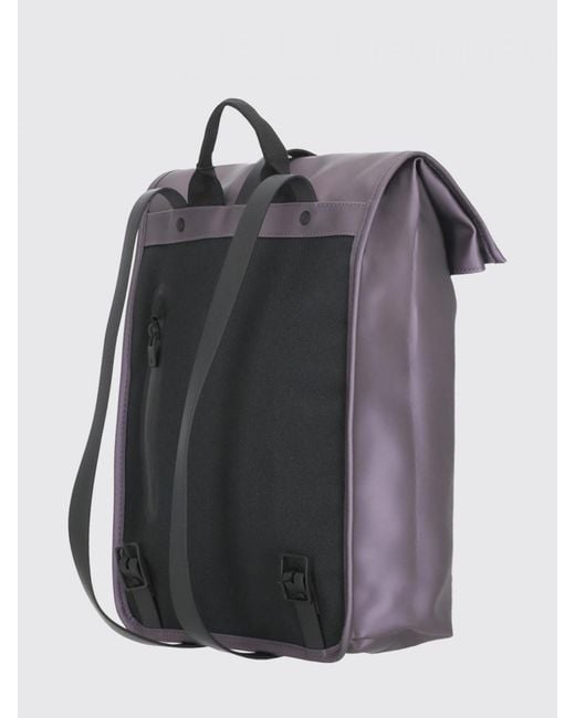 Rains Purple Waterproof Rolltop Rucksack