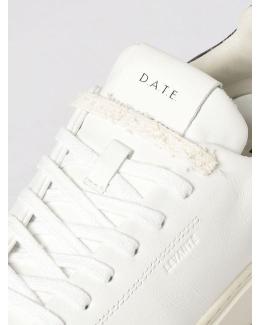 Date White Leather Levante Sneakers for men