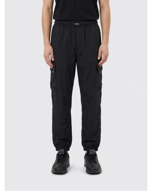 Fendi Black Nylon Cargo Trousers for men