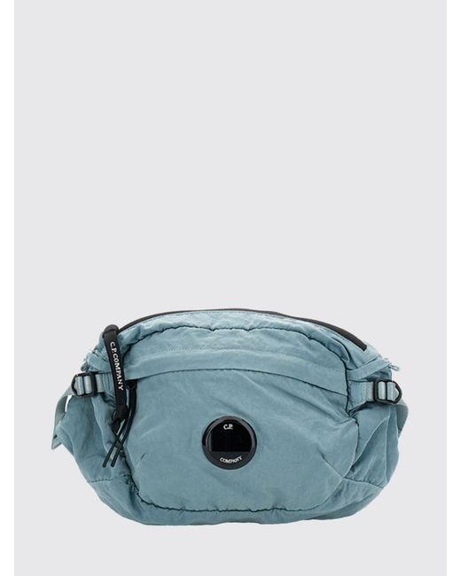 C P Company Blue Nylon Belt Bag for men