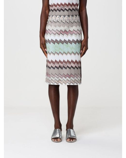 Missoni Multicolor Lurex Viscose Midi Skirt