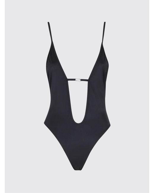 DIESEL Black Daisy Polyester Swimsuit