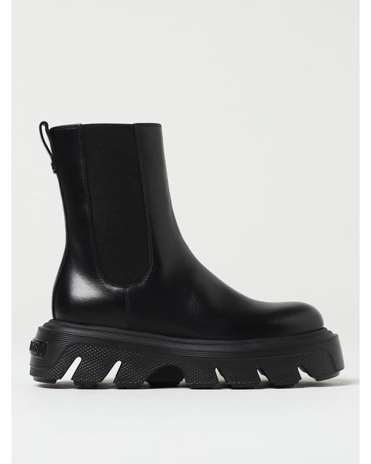 Casadei Women's Black Flat Ankle Boots