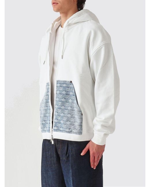 DSquared² Gray Cotton Hoodie With Logo for men