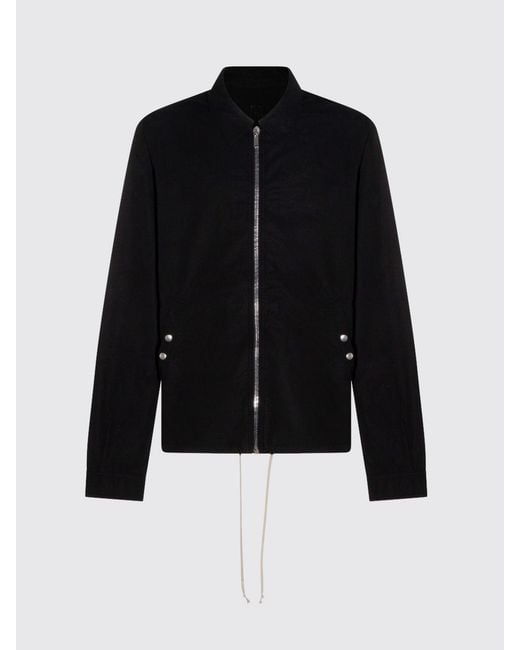 Rick Owens Black Cotton Jacket for men